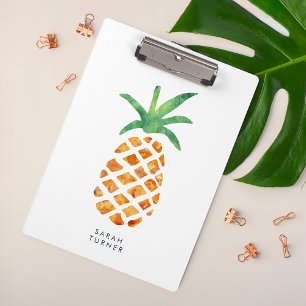Porte-bloc Aquarelle tropicale ananas personnalisé