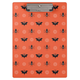 Porte-bloc Araignée d'Halloween, chauve-souris et motif de co