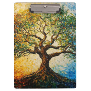 Porte-bloc Arbre de connaissances - Peinture à l'huile