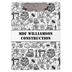Porte-bloc Architectural Blueprint Engineer noir et blanc