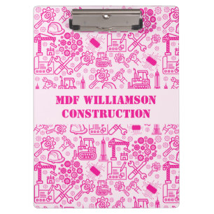 Porte-bloc architecture moderne rose girly Plan directeur