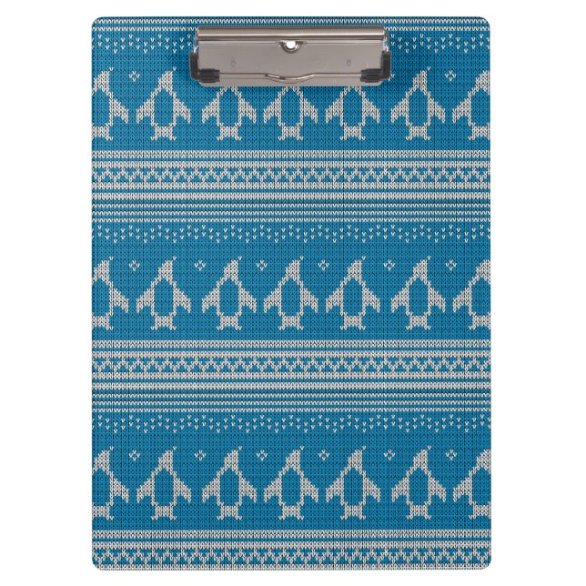 Porte-bloc Arrière - plan tricoté par bleu (Devant)