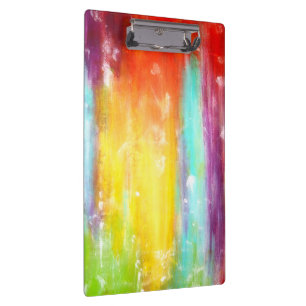 Porte-bloc Art abstrait de véritables couleurs