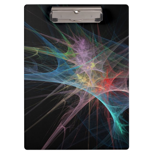 Porte-bloc Art Abstrait Glace Arc-en-ciel (Devant)