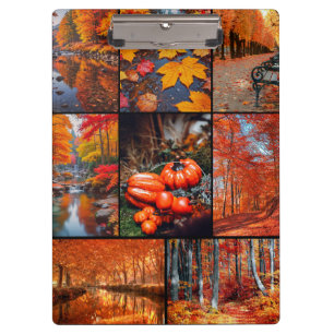 Porte-bloc Art de collage de photos de paysage d'automne