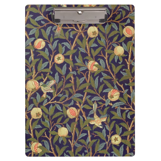 Porte-bloc Art de cru d'oiseau et de grenade de William (Devant)