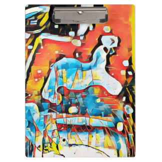 Porte-bloc Art géométrique Abstrait coloré