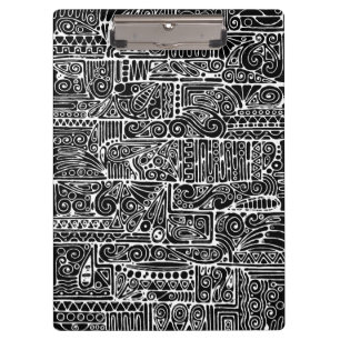 Porte-bloc Art Géométrique Noir Et Blanc 2