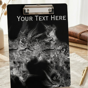 Porte-bloc Art Moderne Abstrait Fumée Monochrome