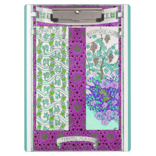Porte-bloc Art nouveau joseph binet Vigne florale 
