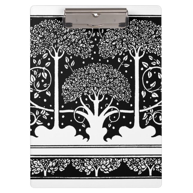 Porte-bloc Art Nouveau Tree Beardsley Motif (Devant)