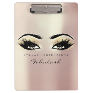 Porte-bloc Artiste maquillage Studio Brown Lashes Champaigne 