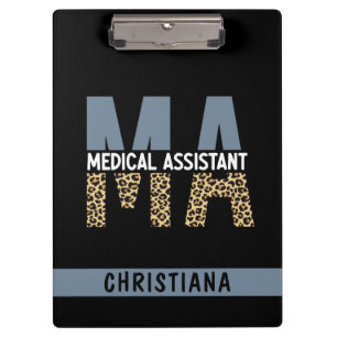 Porte-bloc Assistant Médicale MA personnalisé Empreinte de lé