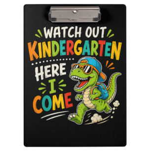 Porte-bloc Attention maternelle j'arrive Dino