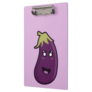 Porte-bloc Aubergine de Kawaii