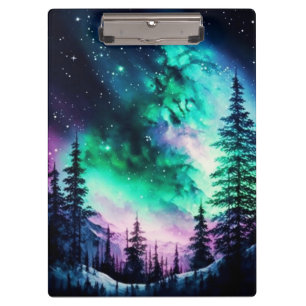 Porte-bloc Aurora céleste boréale Lumières nord vives