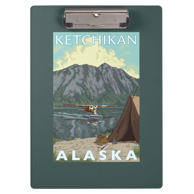 Porte-bloc Avion de Bush et pêche - Ketchikan, Alaska (Devant)