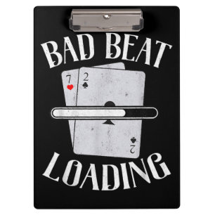 Porte-bloc Bad Beat Chargement Texas Holdem Casino Funny Poke