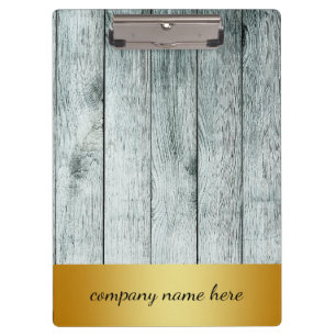 Porte-bloc Badge en or rétro Basse Bambou Texture Motif Clip