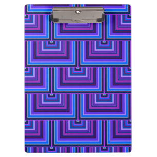 Porte-bloc balance carré bleue et violette