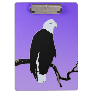 Porte-bloc Bald Eagle at Sunset - Art original de la faune
