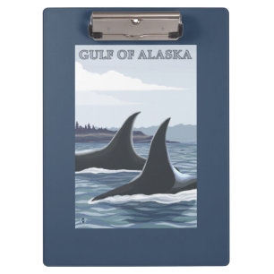 Porte-bloc Baleines #1 - le golfe d'Alaska d'orque