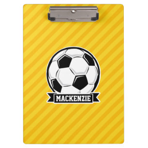 Porte-bloc Balle de football sur bandes jaunes