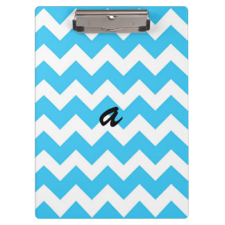 Porte-bloc Bande de Chevron blanc et d'Aqua
