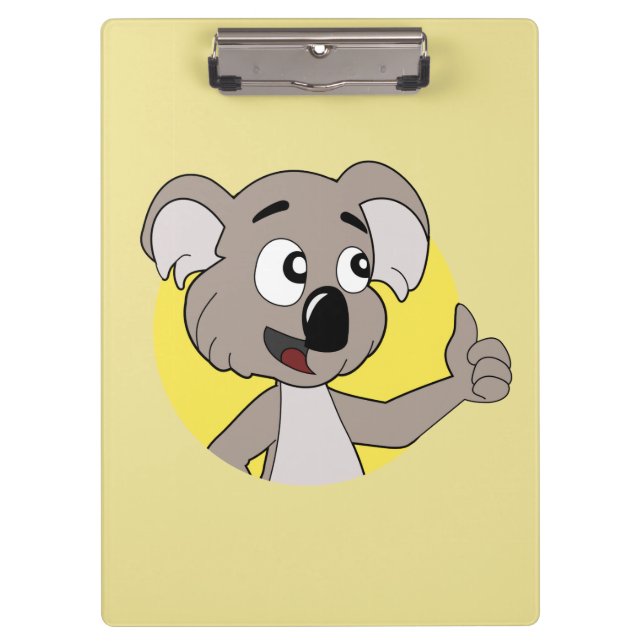 Porte-bloc Bande dessinée d'ours de koala (Devant)