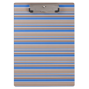 Porte-bloc Bandes Brown et bleues