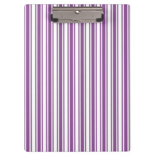 Porte-bloc Bandes de bonbons violettes et blanches