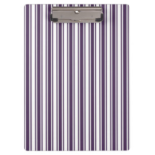 Porte-bloc Bandes de bonbons violettes foncées et blanches