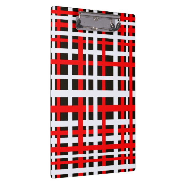Porte-bloc Bandes d'enchaînement noir blanc rouge (Swatch)