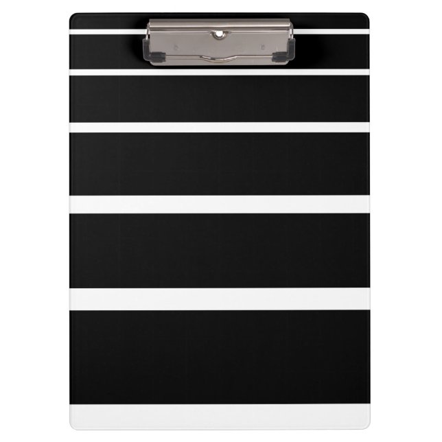 Porte-bloc Bandes graduées en noir et blanc (Devant)