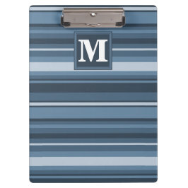 Porte-bloc Bandes gris monogramme