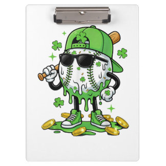 Porte-bloc Baseball Drip Ice Cream St Patricks Day