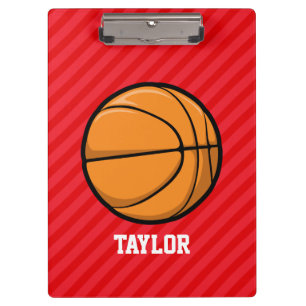 Porte-bloc Basket-ball; Scarlet Red Stripes