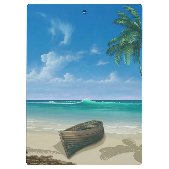 Porte-bloc Bateau Tropical Island Beach Paradise (Dos)