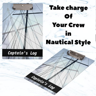 Porte-bloc Bateaux nautiques Masts Capitaine Log
