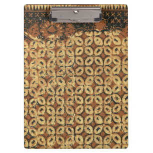 Porte-bloc Batik Earthy Grain de Café Élégant Rustique Rugueu