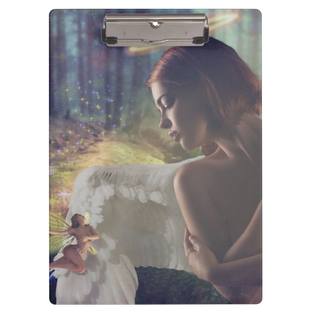 Porte-bloc Beau ange avec Imaginaire Fairy Art (Devant)