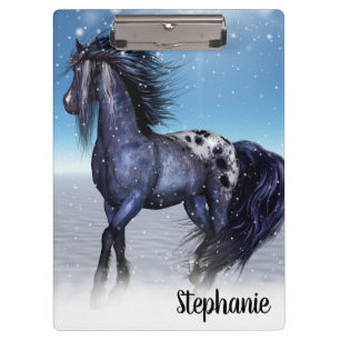 Porte-bloc Beau Cheval d'hiver