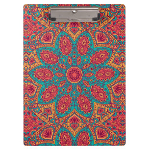 Porte-bloc Beau rose Turquoise orange Zen Motif