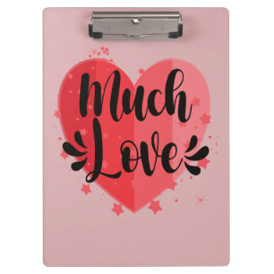 Porte-bloc Beaucoup d'amour, grand coeur