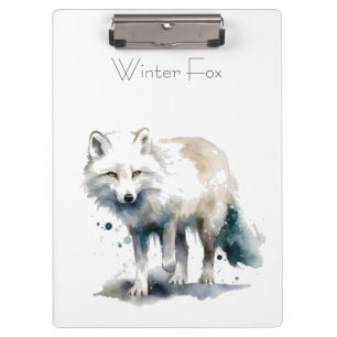Porte-bloc Beauté Arctique : Renard d'hiver personnalisé