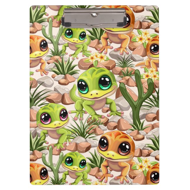 Porte-bloc Bébé Geckos jote personnages de dessin (Devant)