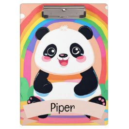 Porte-bloc Bébé mignon Panda arc-en-ciel