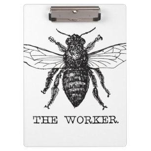 Porte-bloc Bee Worker Honey Black Bumblebee