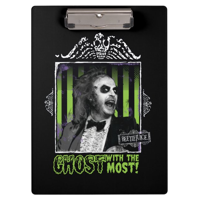 Porte-bloc Beetlejus | Portrait "Ghost With the Most" (Devant)