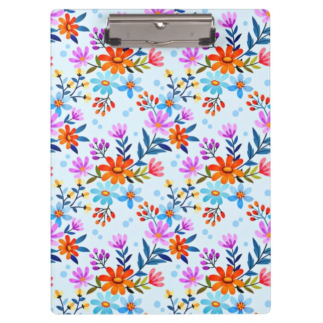 Porte-bloc Belles Fleurs Et Motif Feuille (Devant)